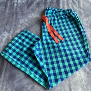 Blue Checked Pajama Pants
